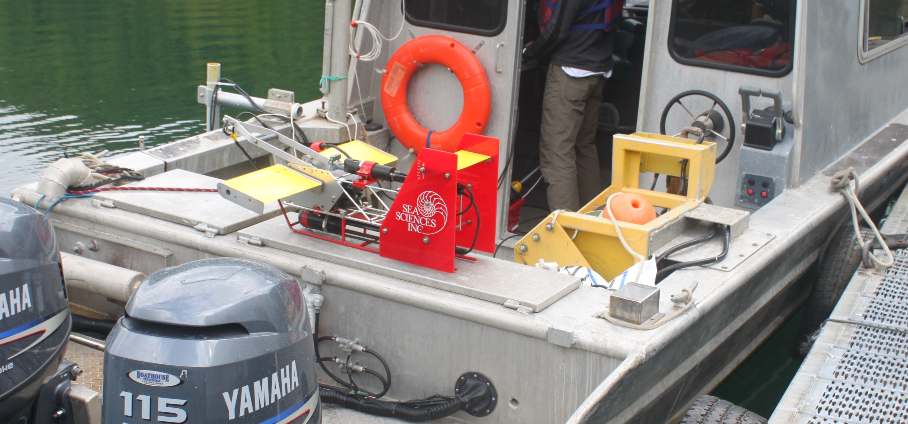 The Acrobat undulating sensor vehicle used in the search for organic particle fish waste plumes